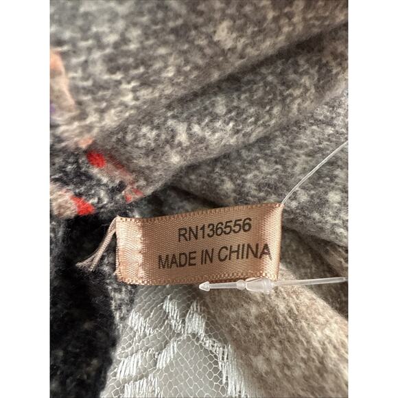 NWT Plaid Blanket Warm Soft Chunky Oversized Tartan Shawl Wrap Women Gift - Picture 5 of 5